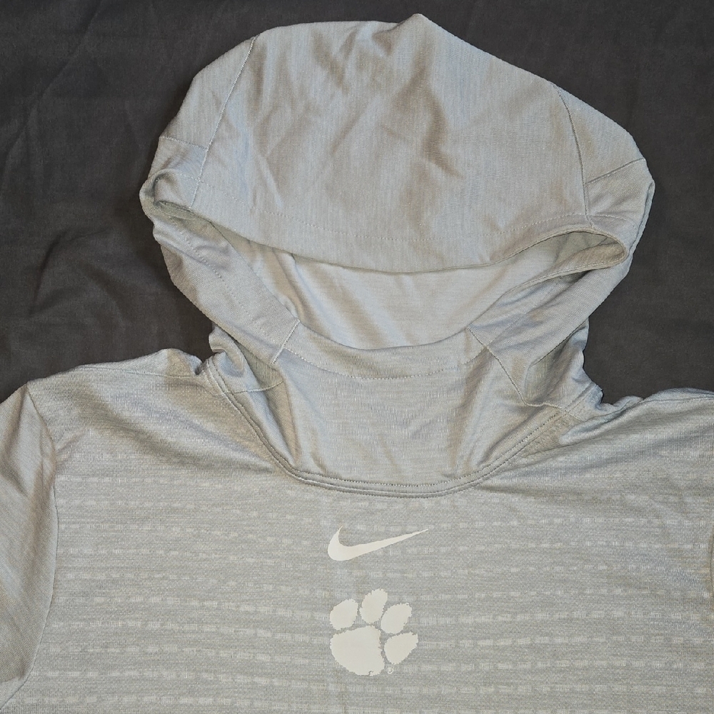 Clemson Nike Gray Long Sleeve Dri Fit Shirt - Picture 4 of 4